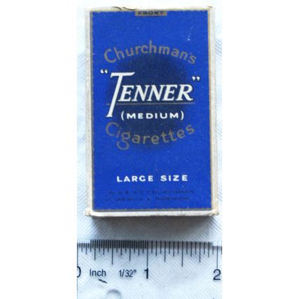 vintage Churchmans Tenner Cigarette Packet, 10s