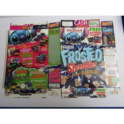Nestle Frosted Shreddies 1997 Cereal Box Lilo & Stitch 500g