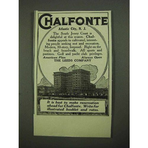 1918 Chalfonte Hotel Ad