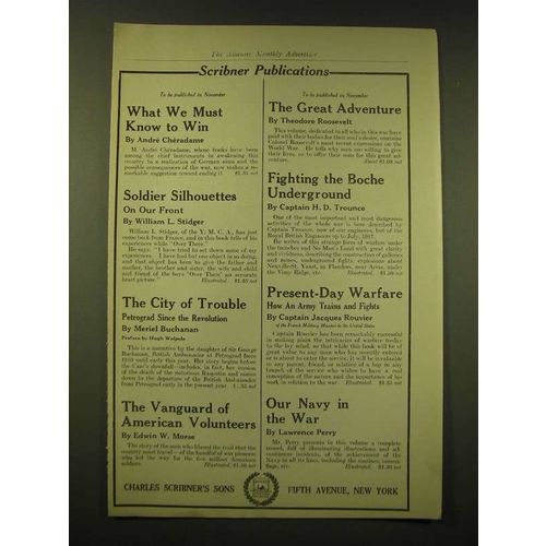 1918 Charles Scribner's Sons Ad