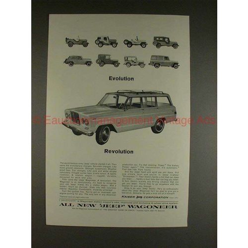 1964 Jeep Wagoneer Ad - Evolution Revolution, NICE!!