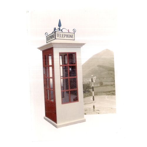 TELEPHONE KIOSK c.1930 unused vintage postcard BT Museum, London 1980's