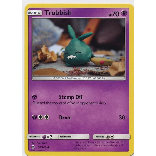 Pokemon Sun & Moon Guardians Rising 50/145 Trubbish