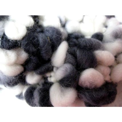 Mixed Lot of 2 Bulky Skeins of Yarn in pinks & black/white/gray