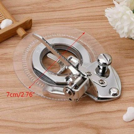 Round Disc Embroidery Sewing Machine Accessories Presser Foot Flower Stitch UK