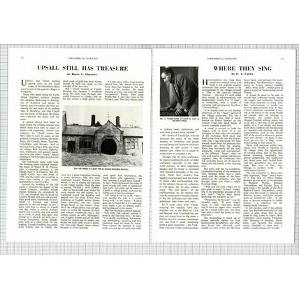 (6055) Upsall Thirsk Yorkshire Old Smithy James Wright Smith - 1952 Article