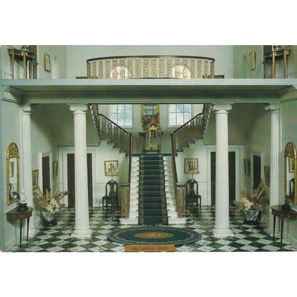Palladian Hall Nunnington Hall Yorkshire Postcard Unused VGC
