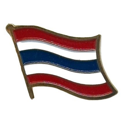 Thailand Flag Hat Tac or Lapel Pin