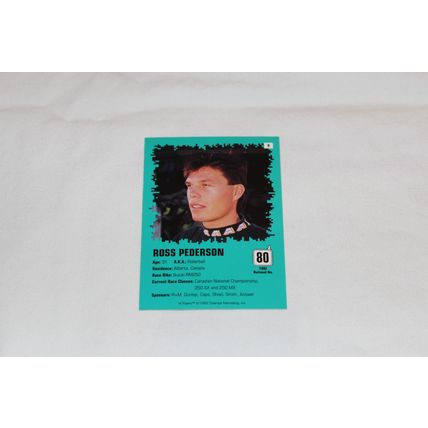 Ross Pederson 1992 Champs Hi Flyers '92 Motocross NO. 9