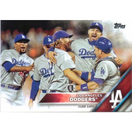 2016 Topps Update Los Angeles Dodgers team set- 16 cards