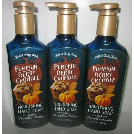 3 Bath & Body Works Hand Soap Pumpkin Butter Nourishing Pumpkin Berry Crumble