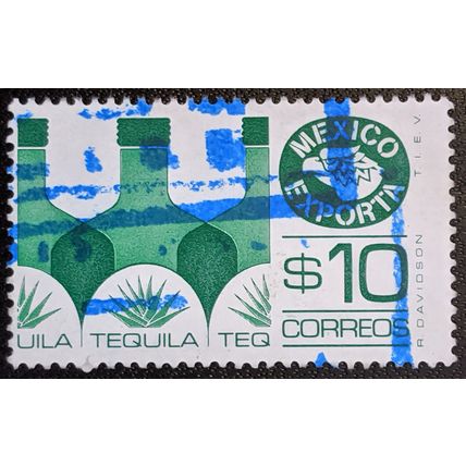 Stamp Mexico SG1360a 1975 10Peso Exports - Tequila Used