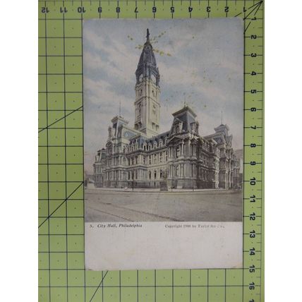 CITY HALL, PHILADELPHIA, USA, 1911, Postcard
