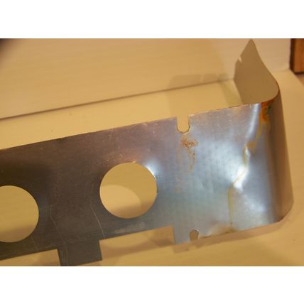 1960 DESOTO ALUMINUM DASH TRIM OEM BELOW INSTRUMENT CLUSTER FIREDOME FIREFLITE