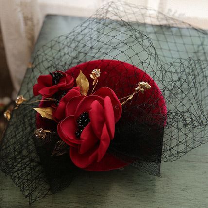 Bridal Birdcage Veil Flower Hat Royal Classic Vintage Wedding Accessory