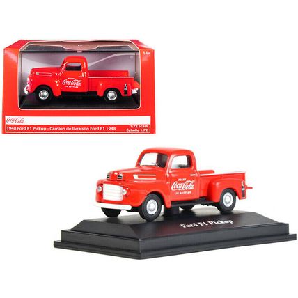1948 Ford F1 Pickup Truck "Coca-Cola" Red 1/72 Diecast Model Car by Motorcity...