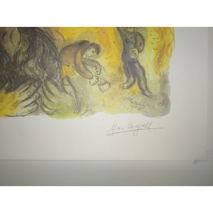 Marc Chagall Judaica Limited Edition Reprint 150/500 Moses and Exodus 60 x 48 cm