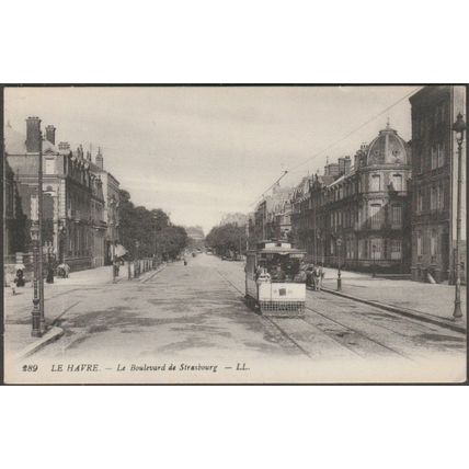 Boulevard de Strasbourg, Le Havre, c.1910 - Lévy CPA LL289
