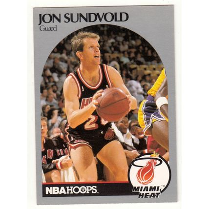 1990-91 Hoops Jon Sundvold basketball card #172 - Heat