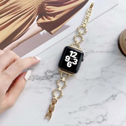 O-shaped Chain Metal Replacement Strap Watchband For Apple Watch Series, 7 41mm/