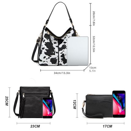 Women Fashion Handbags Wallet Tote Bag Shoulder Bag Top Handle Satchel Purse Set