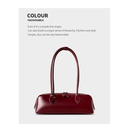 Women Genuine Leather Crossbody Bags Women's Tote Shoulder Bag Red