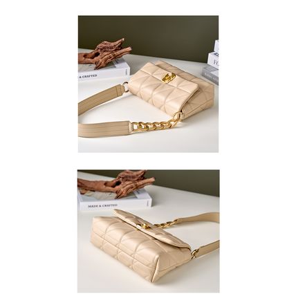 Genuine Leather Women Shoulder Bag Vintage Crossbody Purse Handbag Cream
