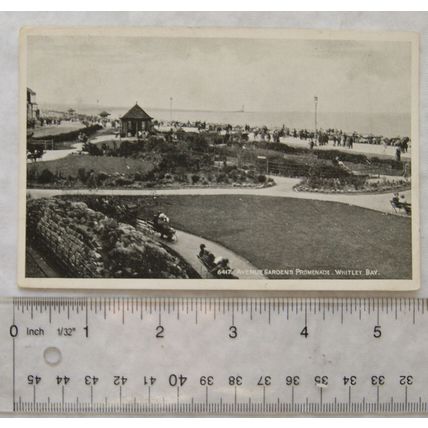 1948 postcard Whitley Bay, Avenue Gardens Promenade