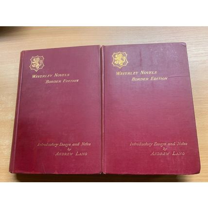 1894 WALTER SCOTT FAIR MAID OF PERTH ANDREW LANG NOTES VOLS 1 & 2 BOOKS (P8)