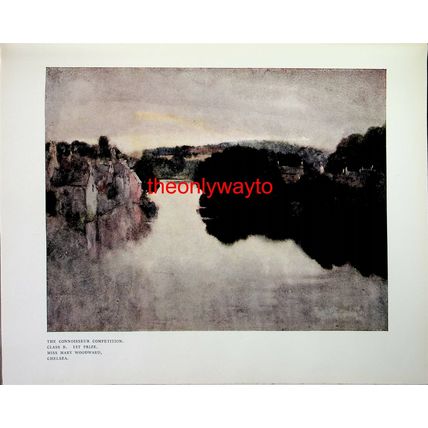 River Scene, Mary Woodward, Book Illustration (Print), 1906