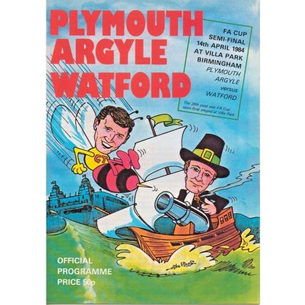 PLYMOUTH ARGYLE v WATFORD FA CUP SEMI-FINAL 1984