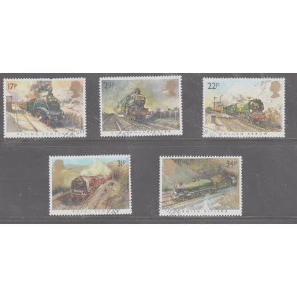 Famous Trains 1985 SG 1272-1276 used unmounted (ES0136)