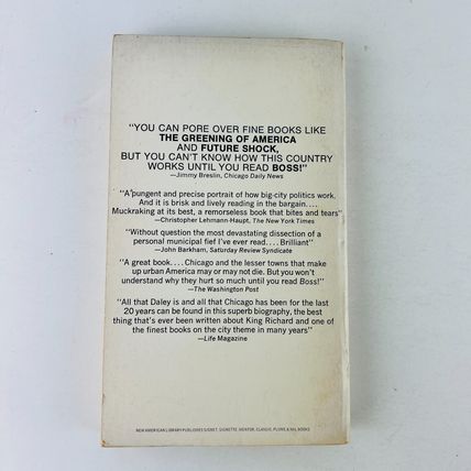 Boss - Richard J Daley of Chicago Mass Market Paperback by Mike Royko Book
