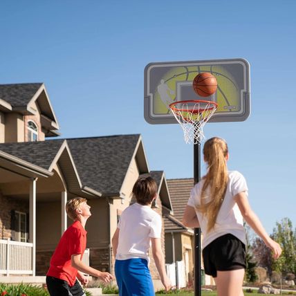 Lifetime 90992 Full-Size Height Adjustable Portable Basketball Hoop, 7.5 to 10 F