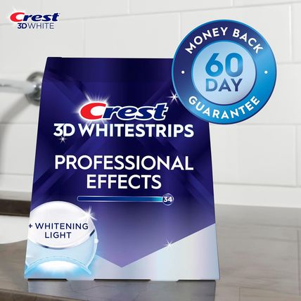 Crest 3D Whitestrips, Radiant Express with LED Accelerator Light, Teeth Whitenin