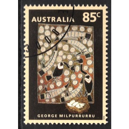 AUSTRALIA 1993: ABORIGINAL DREAMINGS - 85c GEORGE MILPURRURRU CTO FULL GUM (G12)