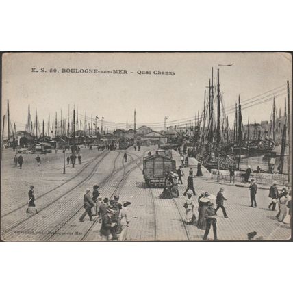 Quai Chanzy, Boulogne-sur-Mer, c.1910 - Stévenard CPA ES50