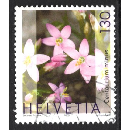 SWITZERLAND 2003: MEDICINAL PLANTS - 130c USED (G21)