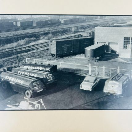 Sterling Fuel Oil Corporation Delivery Vehicle Framed Photo Illinois Vintage #1
