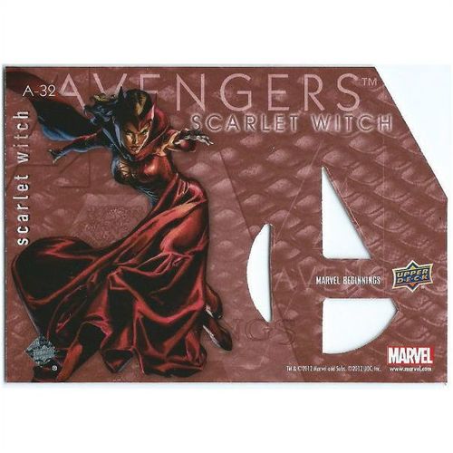 2012 Marvel Beginnings 2 Avengers Die-Cut - #A-32 - Scarlet Witch
