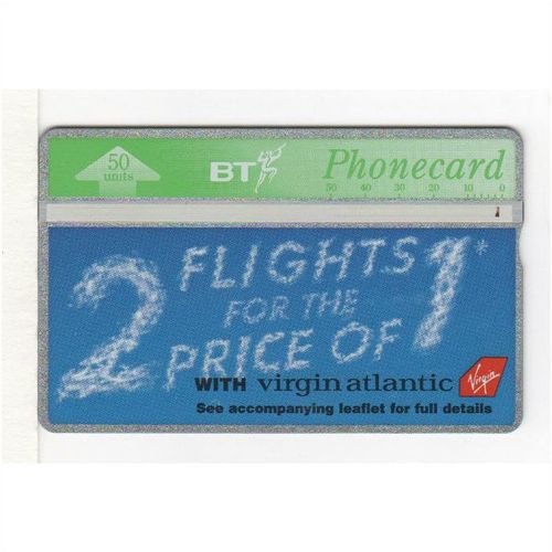 PHONE CARD - BT - VIRGIN ATLANTIC 2 FOR 1 - 50 UNITS