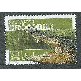 AUS 2006 50c 'DANGEROUS AUSTRALIANS - CROCODILE ' FINE USED (EBID34-540)