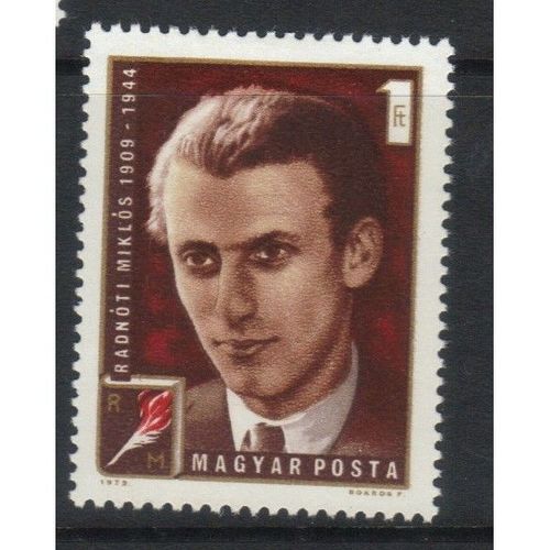 HUNGARY 1972 RADNOTI COMMEMORATIVE MINT
