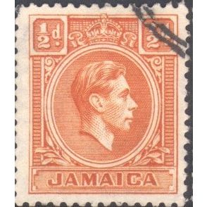 Jamaica 1938 - SG121b - ½d orange - King George V1 - used
