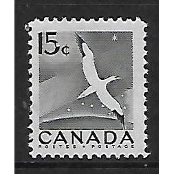 CANADA 1954 15c BLACK NORTHERN GANNET SG 474 M / MINT