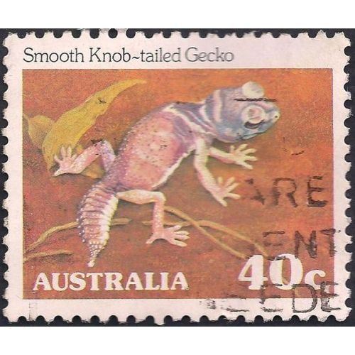 AUSTRALIA, REPTILE, Smooth knob-tailed gecko, brown 1982, 40c, #2