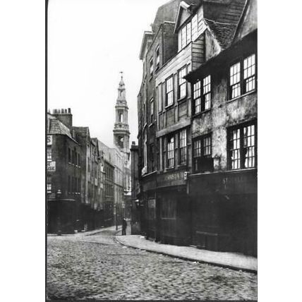 London - Drury Lane (19th cent) Covent Garden - Museum repro postcard c.1970s