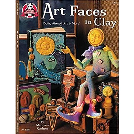 Softcover craft book, Art Faces in Clay