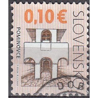 Slovensko 2009 Michel 600 O Cote (2009) 0.20 € Eglise de Sedmerovec Cachet rond