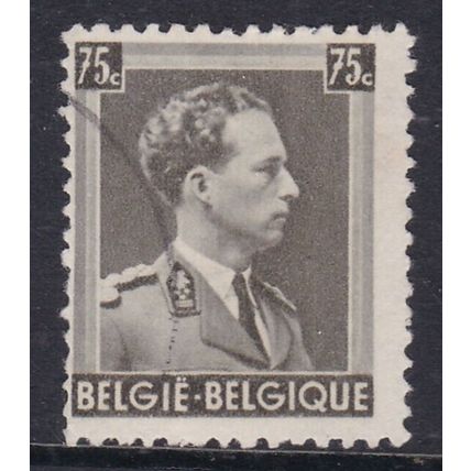 Belgium 1938 King Leopold 111 75c Fine Used SG 746 VGC